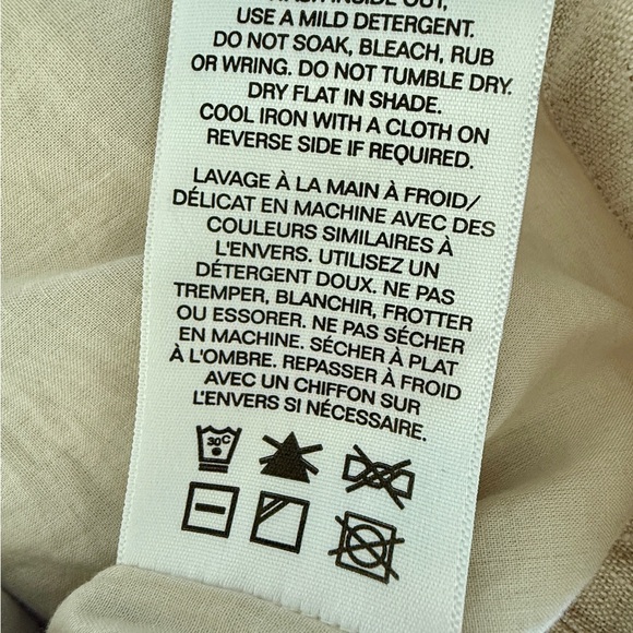 Posse Linen Emma vest and Emma pencil midi skirt set, natural, size M - Picture 13 of 14